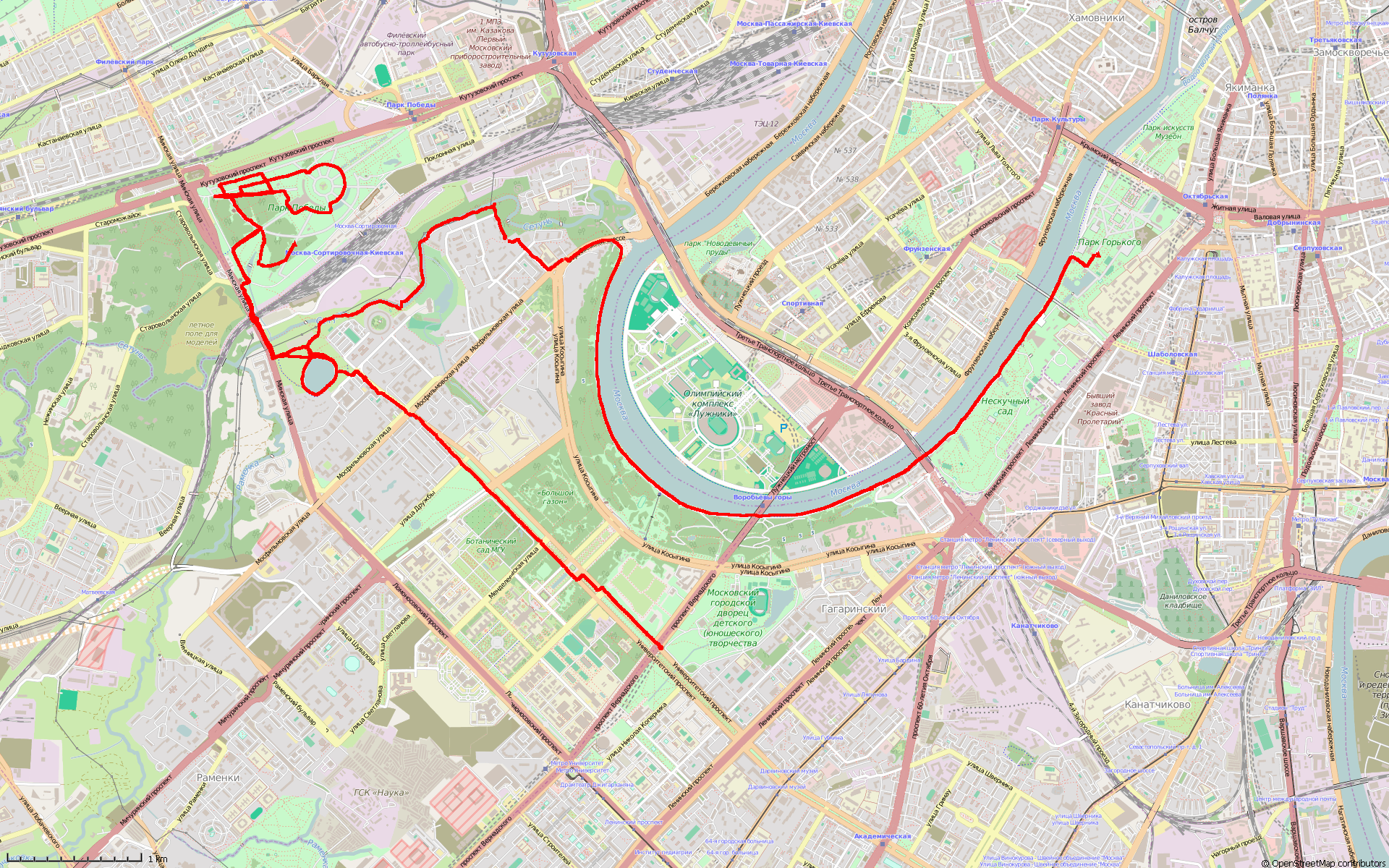 Карта велодорожек москвы и московской области