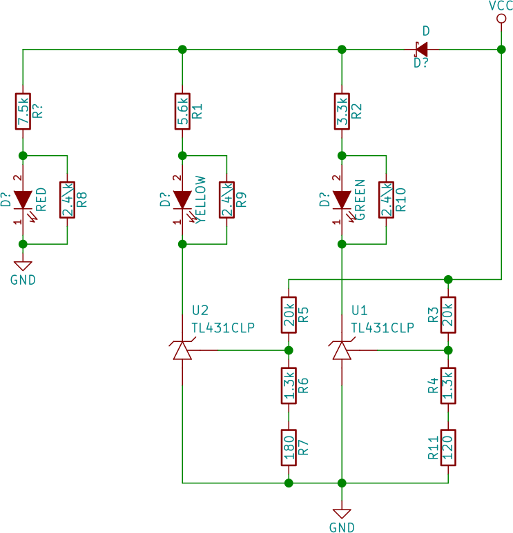 Схема указателя напряжения 8in1