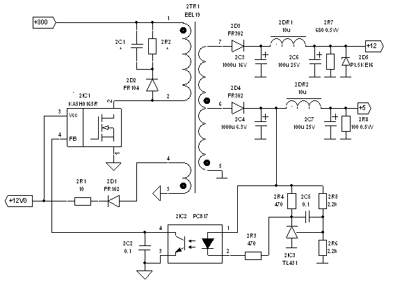 1l0380r схема блока питания