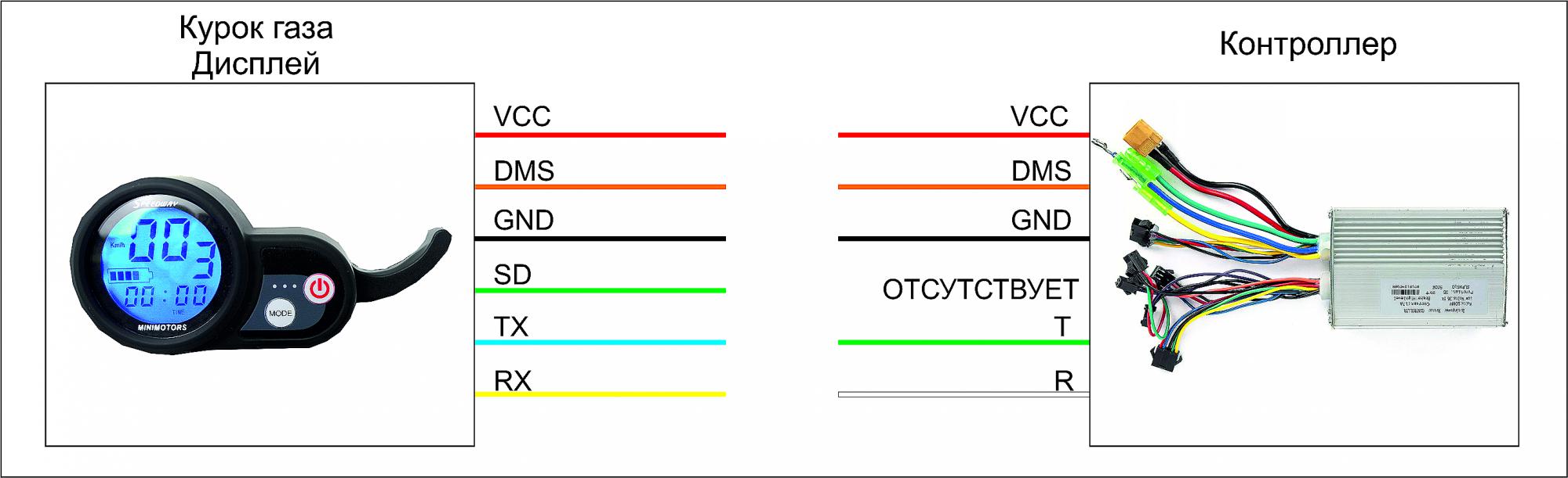 Ручка газа для электровелосипеда схема