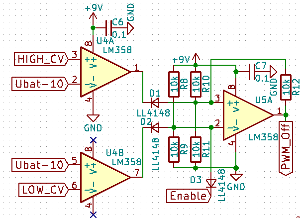 Схема расширения диапазона рабочих напряжений lm358