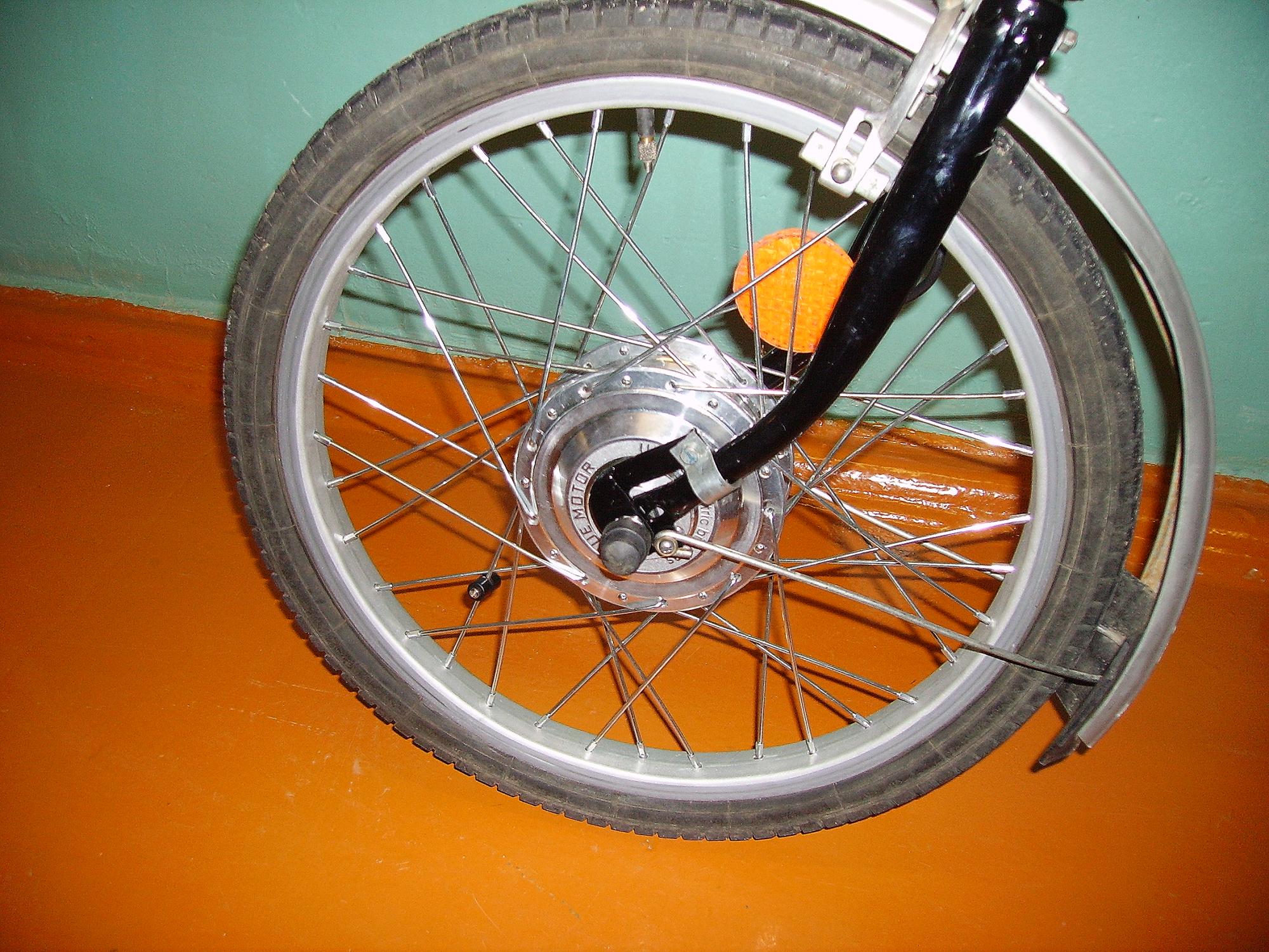 Велосипед кама с приводом на переднее колесо - Электровелосипеды .