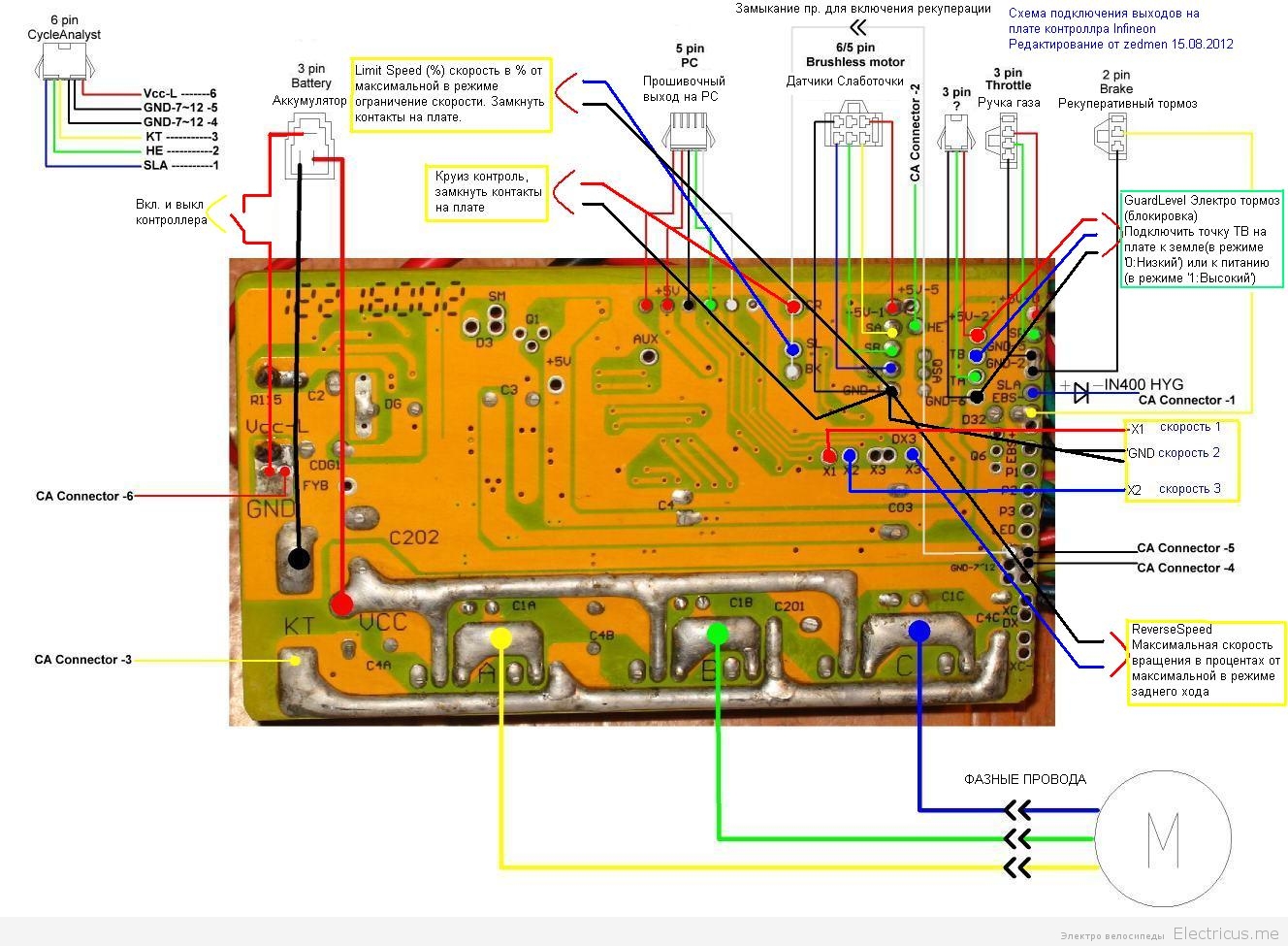Схема электроскутера 60 вольт